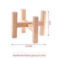 thumbnail image 2 of Wooden Plant Stand Plant Pot Stand Flower Bottle Container, 2 of 7