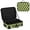 Lime Green Plaid, variant on Large Travel Artist Makeup Bag With Adjustable Dividers &12 Brush Slots Portable Cosmetic Organizer Mosaic Tiles