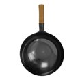 thumbnail image 4 of Wok para freír con un solo mango, sartén antiadherente sin revestimiento químico, Wok de hierro martillado a mano para cocina de 36cm/14,2 pulgadas, 4 of 11