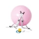 thumbnail image 1 of Pelota auxiliar de salto mortal, pelota para hacer ejercicio, entrenamiento portátil, niños y adultos, pelota de Yoga de entrenamiento elástica Rosa, 1 of 7