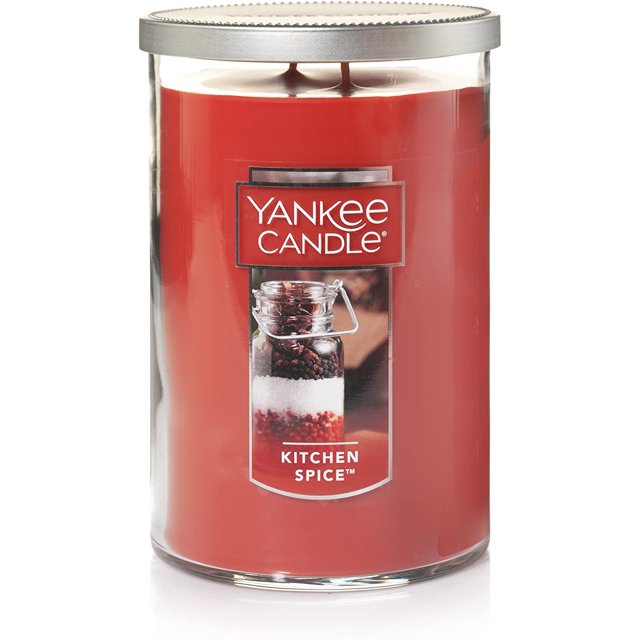 Yankee Candle Kitchen Spice Scented, Classic 22oz Large Tumbler 2-Wick Candle, Over 75 Hours of Burn Time, Ideal as a Gift or Decorative Centerpiece
