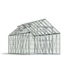 Palram - Canopia Snap & Grow 8' x 16' Polycarbonate/Aluminum Walk-In Greenhouse – Silver - with 5 Roof Vents