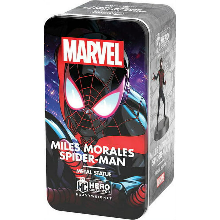 Figurine Spider-Man Miles Morales Box Metal Hero Collector Eaglemoss 4  5/16in