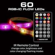 Monster LED 6.5ft Multi-Color Color Flow Light Strip, Indoor, Flash Mode Remote, Corded Electric
