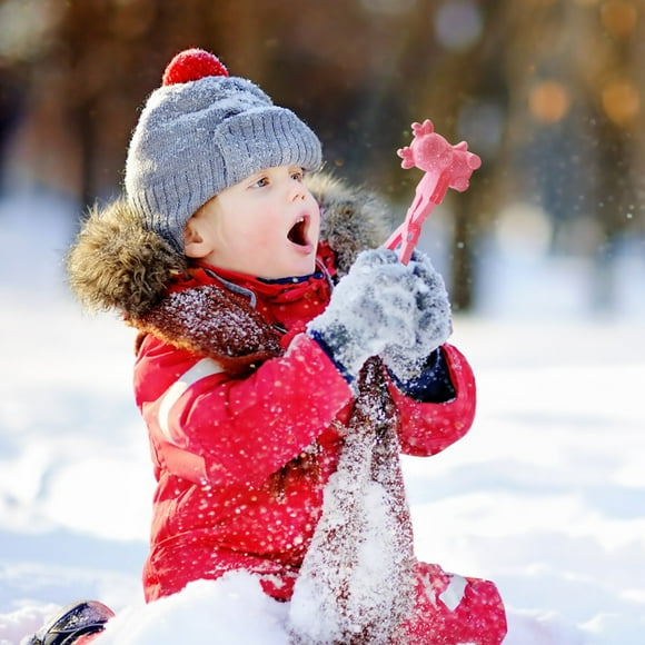 DPTALR Moule à Boules de Neige en Plastique pour l'Hiver, Jouets de Moulage pour Enfants en Plein Air