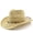 Beige, variant on Men Summer Western Cowboy Hat Shapeable Hat Hollowed Out Sun Hat
