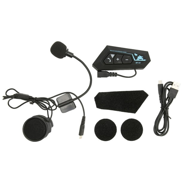 Casco Bluetooth Auricular Multifuncional Reducción de Ruido A Prueba de Viento Bluetooth 5.0 Intercomunicador Auriculares para Ciclismo