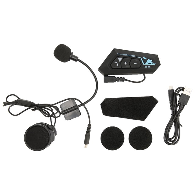 Casco Bluetooth Auricular Multifuncional Reducción de Ruido A Prueba de Viento Bluetooth 5.0 Intercomunicador Auriculares para Ciclismo