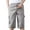 Gray, variant on ZyeKqe Plus Size Cargo Shorts for Men Casual Summer Sweat Shorts Elastic Waist Workout Athletic Gym Shorts