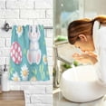 thumbnail image 7 of Yayeee 2 Pack Hand Towels for Bathroom 100% Cotton 16" x 28" Soft Absorbent Kitchen Towel, Cartoon Easter Bunny, 7 of 7