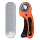 thumbnail image 1 of Worallymy 45 mm Rodillo rotatorio Manual Redondo Tela de coser Máquina de guía Acolchado Herramienta artesanal Naranja 10 puntas adicionales Worallymy JD735806848, 1 of 7