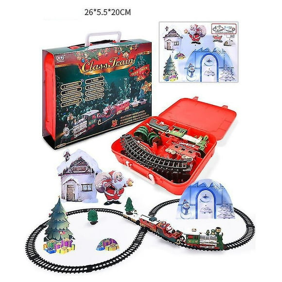 Christmas Toys Electric Rail Car Little Train Christmas Gifts For Kids