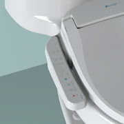 Brondell Swash SE400 Bidet Seat with Sidearm, Dryer and Stainless Steel Nozzle, Elongated White