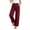 Wine, variant on Womens Fashion Straight Leg Jeans Button Zipper with Pockets Solid Color Denim Pants Casual Loose Long Trousers S-2XL Wine