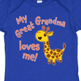 thumbnail image 4 of Inktastic My Great Grandma Loves Me Cute Giraffe Boys or Girls Baby Bodysuit, 4 of 5