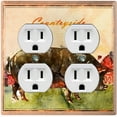 thumbnail image 4 of Metal Light Switch Plate Cover Cute Countryside Pig Animal Farm ANM005, 4 of 15