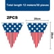 thumbnail image 2 of 2 paquetes de 60 piezas en total de bandera estadounidense, bandera del Día de la Independencia, exterior, para eventos patrióticos, deportes, decoraciones de bares, 2 of 5