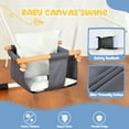 thumbnail image 7 of KloKick Toddler Swing - Baby Swing with Foldable Stand, Indoor/Outdoor Swing Set for Ages 1-3, Canvas Seat, 55lbs Capacity, 7 of 7