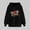 A-Black, variant on Ladies' Romantic Valentine Hooded Sweatshirt With Long Sleeve Cozy Fleece Material