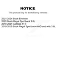 thumbnail image 2 of CMX Rear Ceramic Disc Brake Pads CMX-D2189 for Car Cadillac XT4 Buick Envision Regal Sportback, 2 of 9