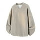 thumbnail image 2 of pstuiky camisa de manga larga para hombre, Suéter informal de manga larga con cuello en V y forro polar cálido para hombre camisetas de hombre xxxxl, 2 of 4