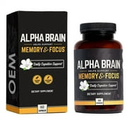 Alpha Brain Memory Focus Concentration Vegetarian Supplement 60 Capsules