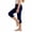Navy, variant on SDNall Girls High Waist Capri Pants, Soft Cotton Skinny Athletic Long Pants, Yoga Sports Everyday Bottoms for Girls Ages 2-12