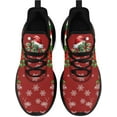 thumbnail image 2 of Coolcustomize Christmas Santa Claus Themed Sneakers for Men & Women - Comfortable Tennis Walking Shoes, Cushion Gym Sports Training Shoes, 2 of 7