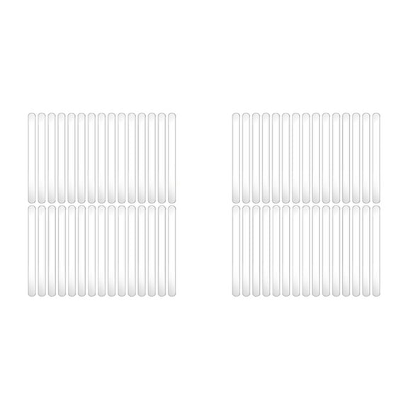 60PCS Popsicle Sticks 4.5 Inch Acrylic Cakesicle Reusable Ice PopSticks Plastic (Clear)