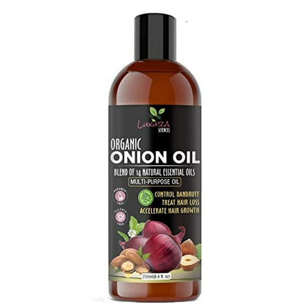 Luxura Sciences Onion Hair Oil 250 ml with 14 Essential Oils hair treatment  winter special. 