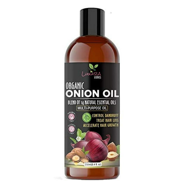 Luxura Sciences Onion Hair Oil 250 ml with 14 Essential Oils hair treatment winter special. Luxura Sciences Onion Hair Oil 250 ml with 14 Essential Oils hair treatment winter special.