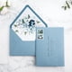 thumbnail image 5 of Sobres PONATIA A7 con solapa europea, azul empolvado, con forro de flores, 50 unidades, 5 of 9
