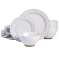 thumbnail image 1 of Gibson Elite 18 Piece Terranea Dinnerware Set - White, 1 of 6