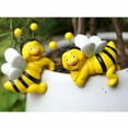 thumbnail image 2 of Inteprter Estatuas de abejas con caras sonrientes de resina para regalos festivos de primavera que decoran macetas. Abeja Deco Ala Blanca Decoración del hogar, 2 of 4