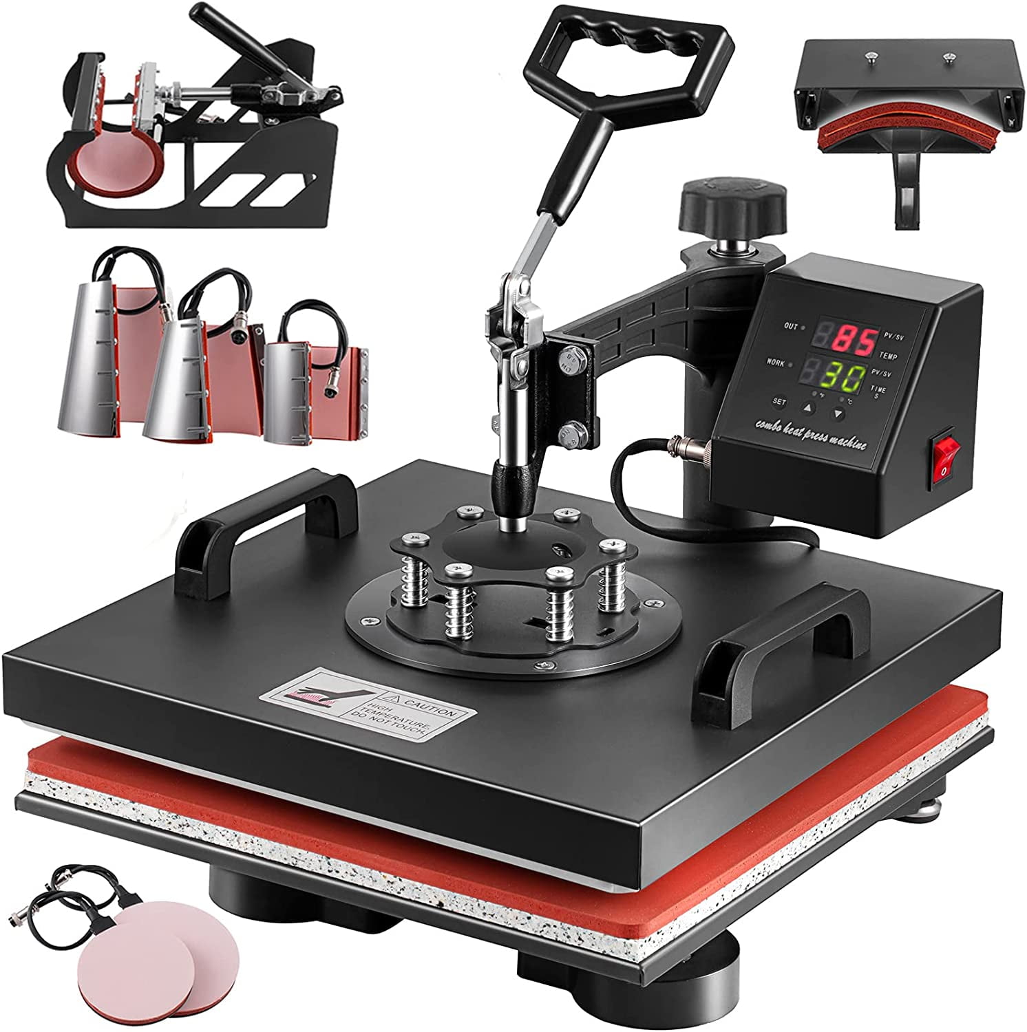 SHZOND Heat Press 15x15 inch 8 in 1 Heat Press Machine, Swing Away T