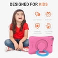 thumbnail image 2 of iPad 9.7 2017/2018 Case for Kids - Lightweight Shockproof Handle Stand Rugged Cover for Apple iPad 6th Generation/Air 2 (Pink/Blue), 2 of 6