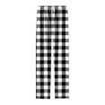 thumbnail image 4 of Christmas Pajama Pants for Men Women Funny PJ Pant Plaid Color: Black Size: XXL, 4 of 4