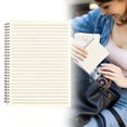 thumbnail image 4 of A6 Plastic Cover Sewn Notebook, Wear Resistant Smooth Writing Journal, Multi Color Portable Pocket Book For Daily Notes, Code J, 4 of 5