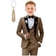 thumbnail image 1 of Set Tesscy de 5 piezas para niños, esmoquin de boda, corte ajustado, talla 8, 1 of 6