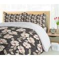 thumbnail image 5 of Ambesonne Floral Duvet Cover Sets, Poppy Flowers Nature, 2-Queen, Tan Charcoal Grey Red, 5 of 7