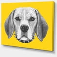 thumbnail image 2 of Chien Beagle Drôle avec Collier - Impression sur Toile Animal, 2 of 3