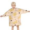 thumbnail image 3 of Golden Retriever Blanket Hoodies for Kids 6-13YR Oversize Wearable Blanket Hoodies for Boys Girls Teens, 3 of 7