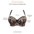 thumbnail image 5 of PARFAIT Women's Charlotte Underwire Padded Bra - Leopard - 42H, 5 of 6