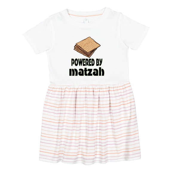 Inktastic Funny Passover Powered by Matzah Girls Toddler Dress