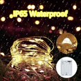 thumbnail image 4 of Warm White LED String Lights, 5m 50 LED Wire Micro String Lights Christmas Decoration String Lights AA Battery Operated for Party, Garden, Christmas, Halloween Decoration, Wedding, 4 of 5