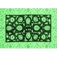 thumbnail image 1 of Ahgly Company Indoor Rectangle Oriental Emerald Green Traditional Area Rugs, 2' x 3', 1 of 4