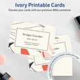 thumbnail image 3 of Avery 2-1/2" x 3-1/2" Rounded Corner Cards, Matte Ivory, 60ct, 3 of 11