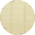 thumbnail image 1 of Ahgly Company Indoor Round Abstract Brown Gold Solid Area Rugs, 3' Round, 1 of 6