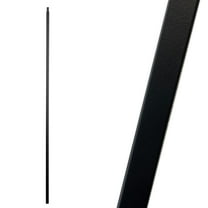 Stair Railing Balusters (Contractor Pack of 10) 1/2" Plain Bar Iron Spindle Hollow Square Metal Balusters (Real Satin Black not Matte)