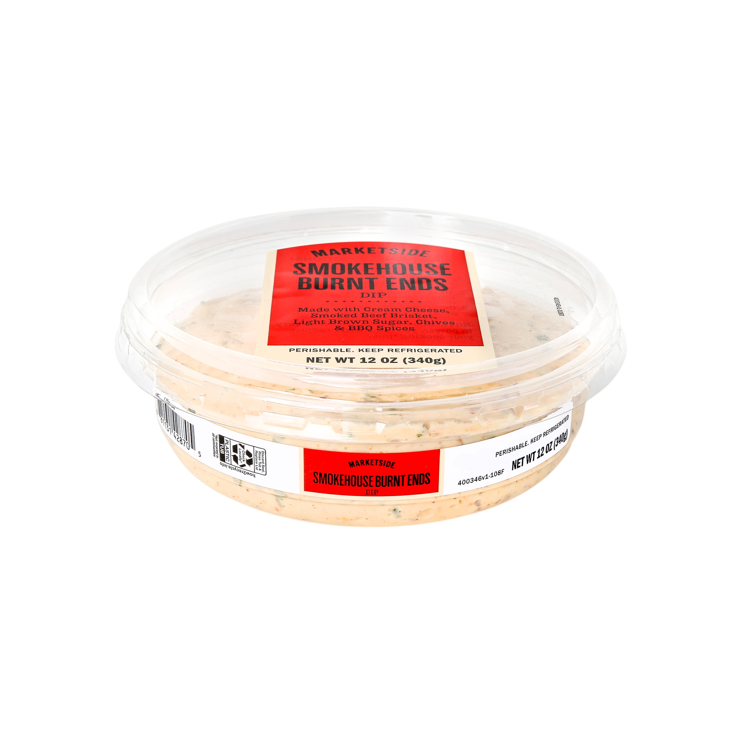 Marketside Smokehouse Burnt Ends Dip, 12 oz, Refrigerated